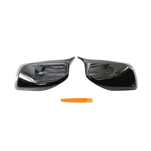 2PCS ԗpobN~[TCh~[Jo[Lbv BMW E60 E61 E63 E64 2003 2004 2005 2006 2007 2008 X^CpTCh~[ɓK(Black One Pair)