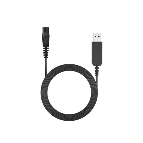 Câble de charge USB Brangdy 15V HQ8505 compatible avec les rasoirs électriques Philips Norelco One Blade QP6510, QP6520, QP6530, QP6550, MG5750 et MG7750.(1 pcs)