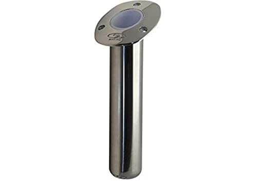 Ce Smith Flush Mount Cast Bottom 30-Degree Rod Holder-Degree Rod Holder-Replacement Parts And Accessories For Tournament Fishing, Rod Fishing, Deep Sea Fishing And Trolling, Stainless Steel, 53672Ca #TOP26
