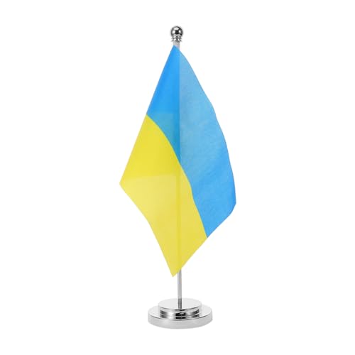 Drapeau Ukrainien de Bureau TOYANDONA - Solution Table sans Encombrement - 4