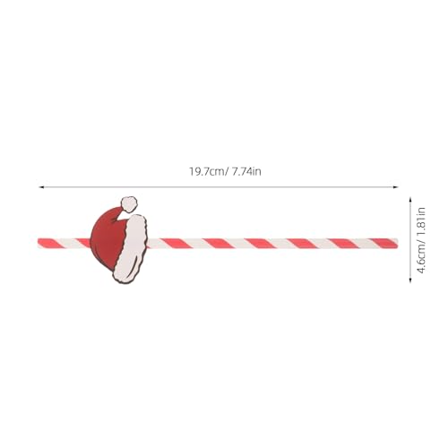 Homoyoyo 40 pitillos de papel navideños miniatura 2