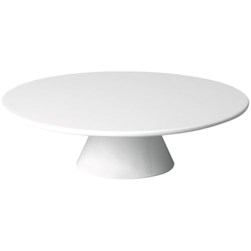 APS 83890 Servier- und Tortenplatte CASUAL, Ø 31 cm, Höhe 8 cm, Melamin, weiß