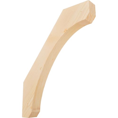 Ekena Millwork BRC04X24X30LEC00SDF 3 1/2"W x 24"D x 30"H Legacy Smooth Knee Brace, Douglas Fir