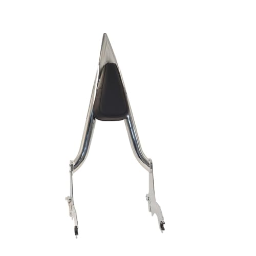 Dossier passager amovible 22" avec sissy bar argenté rigide