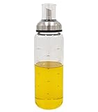 No se vierte por goteo con etiquetas de medición: tiene capacidad para 300 ml o vinagre balsámico y cuenta con etiquetas de medición de ml en el vidrio para un vertido preciso
