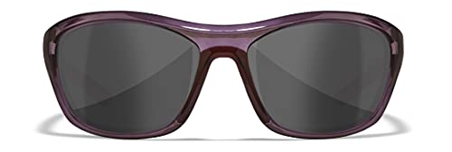Wiley X Wx Glory Active Womens Smoke Grey Lenses Dark Crystal Purple Frame Sunglasses, Uv Eye Protection And Safety For Outdoor Sports Prescription Ready #TOP1