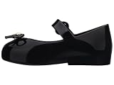 mini melissa Sweet Love Mary Jane Flats for Kids, Black, 12