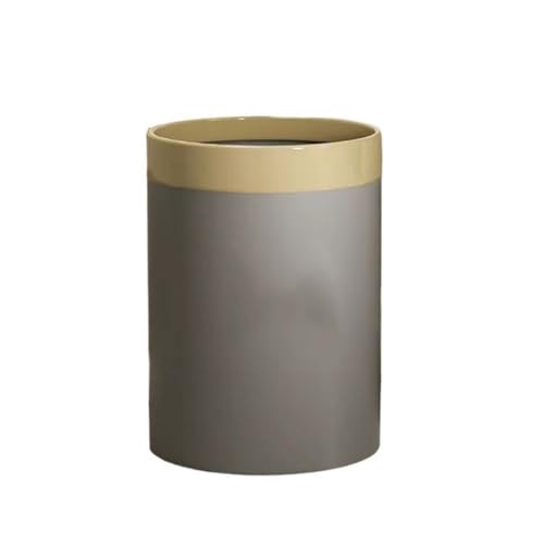 Poubelle de salon lumière luxe design moderne gris taille L