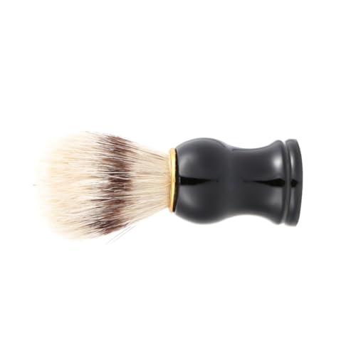 VICASKY 1PC Men's Shaving Brush Brush for Beard and Cleansing Black Handle for Comfortable Grip Essential Tool for Daily Grooming and Luxury present Option