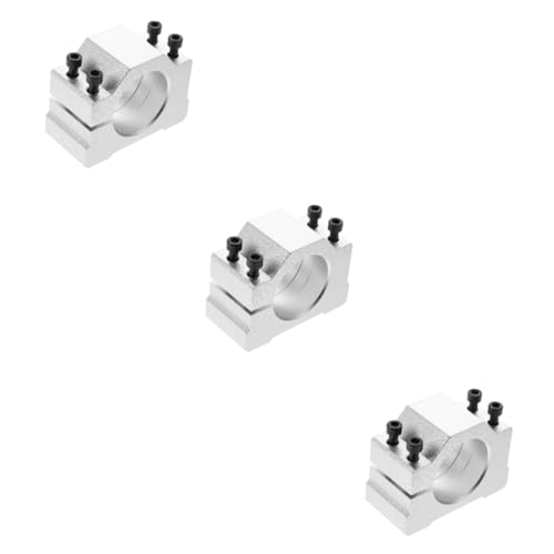 jojofuny 3pcs Engraving Machine Spindle Motor Holder Spindle Fixed Seat for Rotary Tool Engraving Machine Holder