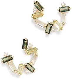 Kalan by Suzanne Kalan Women's Small Spiral Hoops, Yellow Gold, One Size