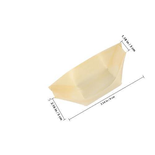 Cuencos desechables de madera para snacks y recipientes ecológicos de pino biodegradables 3
