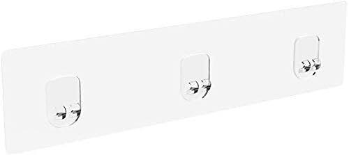 Miniatura 4 de Orimade Paquete de 2 adhesivos adhesivos de repuesto para regadera, 10.63 x 2.75 pulgadas, tira de gancho, impermeable, a prueba de óxido, estantes