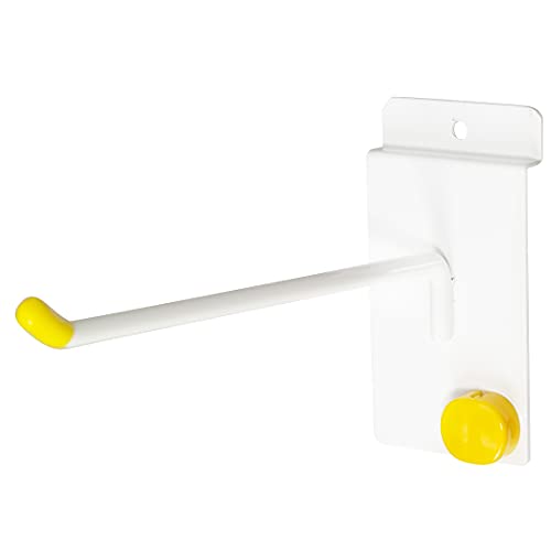 Garagetek Slatwall Hooks (18 Pack) | 9 Single Hooks & 9 Double Hooks | Great For Holding Brooms, Shovels, And Tools | Mounts On Slatwall, Tekpanel, And Tektrak #TOP1