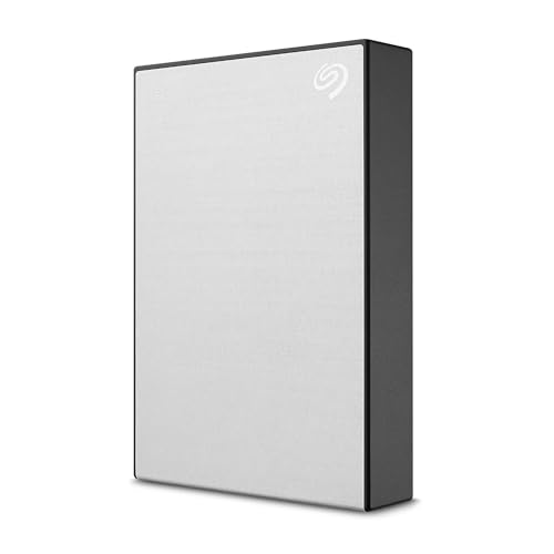 Image of Seagate One Touch 5TB External HDD with Password Protection - Silver, for Windows and Mac, with 3 yr Data Recovery Services, (STKZ5000401)
