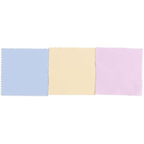 HUWEI 150 Pieces Jewelry Cleaning Cloth Colorful Polishing Cloth Soft Silver Polish Cloth Individually Wrapped Jewelry Cover