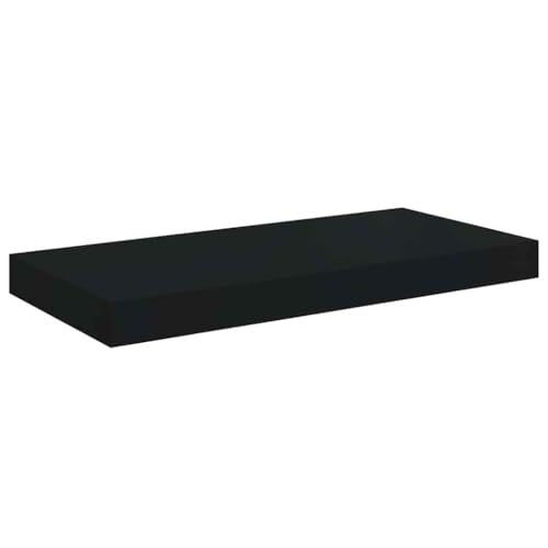 Estantería de pared negra balda flotante ahorro espacio salón 7
