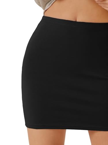 SOLY HUX Women's Elastic High Waist Bodycon Pencil Mini Skirt4