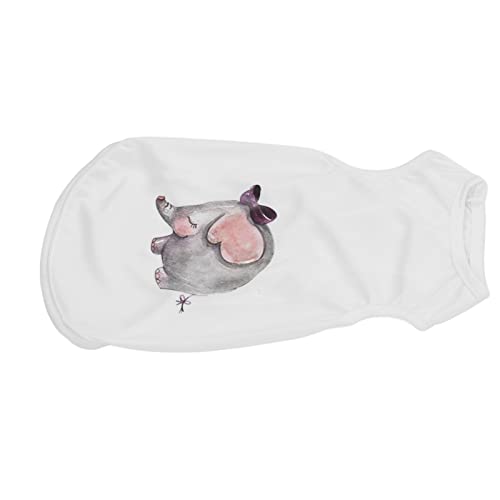 Camiseta de verão para cães – confortável, respirável para cães e gatos pequenos, branca, P - estamp