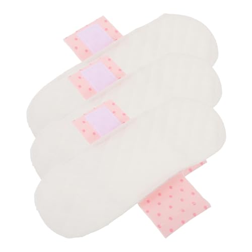 Veemoon 3 piezas Unidades Compresas Menstruales de Algodón Reutilizables para Mujer Suaves Transpirables y Absorbentes Impermeables para Uso Diario y Postparto