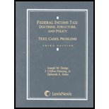 Federal income tax: Doctrine, structure, and policy : text, cases, problems 0820560006 Book Cover