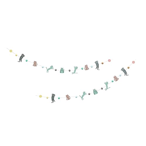 ETHZZLE Birthday Party Banner Set Cartoon Style Animal Decor Celebration Theme Easy to Assemble Decorations