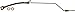 Dorman H620932 Rear Driver Side Brake Hydraulic Hose Compatible with Select Dodge Models
