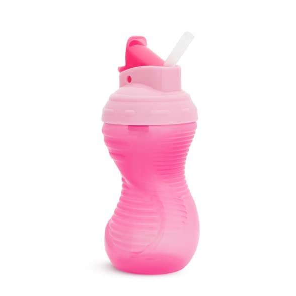 Munchkin 4 Pack Mighty Grip Flip Straw Cups, 9 Ounce (Discontinued by Manufacturer)