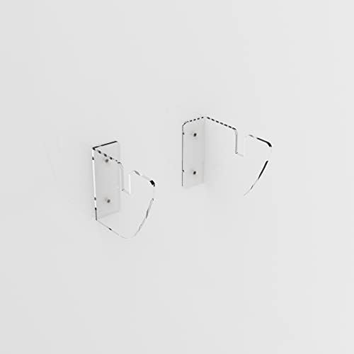 Plexico Pair of Clear Acrylic Skateboard Mounts Deck Wall Hanging Brackets/PM-20