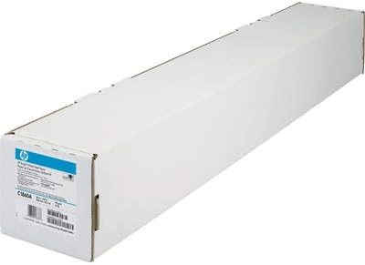HP C1860A Designjet Bright White - Papel para impresora de inyección de tinta, 4.7 mil, 24 pulgadas x 150 pies, blanco (paquete de 3)
