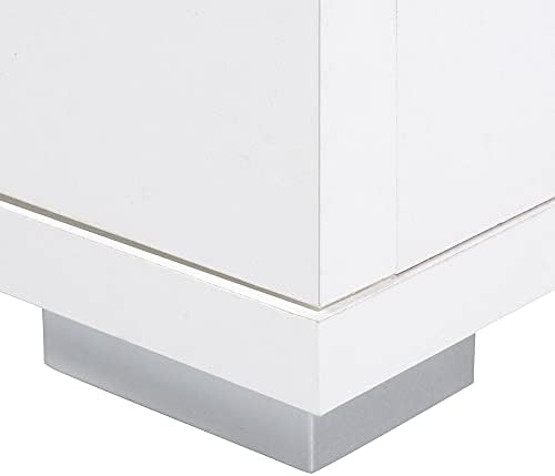 Casaria Alba White Cabinet Cupboard Storage Unit 107x101x35cm Sideboard Bedroom Living Room Office Chest of Drawers Doors