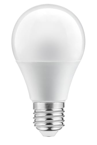 GTV Bombilla LED A60 con Sensor de Movimiento y Crepuscular, Casquillo E27, 9,1W (61W), 820 lm, Luz Neutra 4000K, Iluminación Automática para Zonas de Paso
