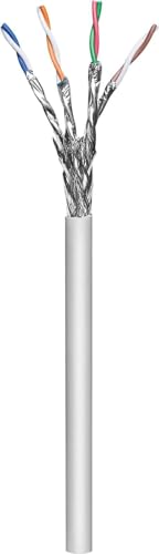 Intellinet Network Bulk Cat7 Cable, 23 AWG, Solid Wire, 305 m, Grey, Copper, S/FTP, LSZH, CPR-Dca Rated, Drum