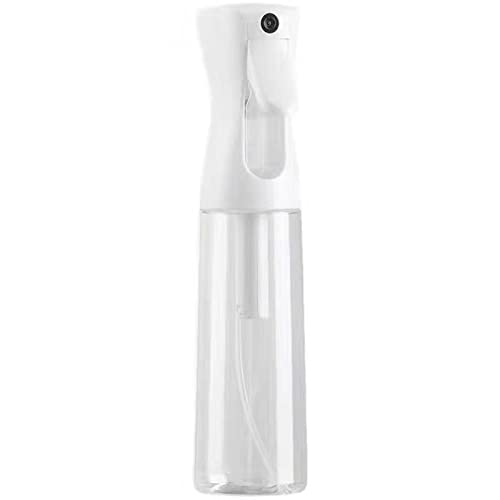 triaqua Continuous Hair Spray Bottle, 10oz 300ml, Ultra Fine Mist for Hairstyling, Skin Care, Plants, Cleaning, Tanning, Misting, Propellant Free, BPA Free, Clear