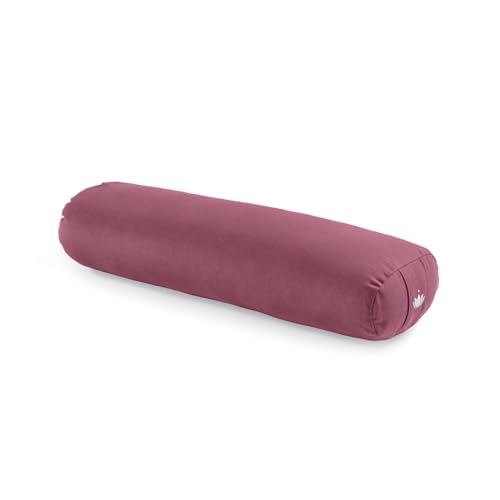 Lotuscrafts Bolster Yoga Traversin pour Yin Yoga - Rembourrage de Kapok - Housse en Coton Lavable - Traversin Yoga - Coussin Yoga - Rouleau Yoga pour...