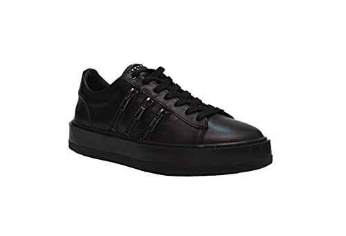 Chaussures fait main en cuir véritable homme 9851 noir
