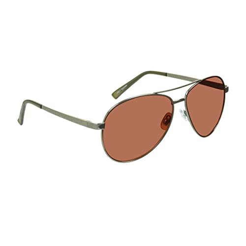 Image of proSPORT Blue Light Blocking Sunglasses - HD Copper Amber Metal Aviator Reduce Eye Strain Better Sleep