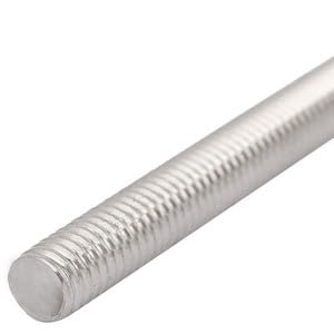 #US M6x35mm Male Threaded 304 Stainless Steel Rod Bar Studs for Mounting 20Pack
