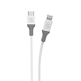 Scosche Ci44WG-SP Strikeline MFI Certified Lightning Charge & Sync Cable for All Lightning Devices 4-ft. White/Gray