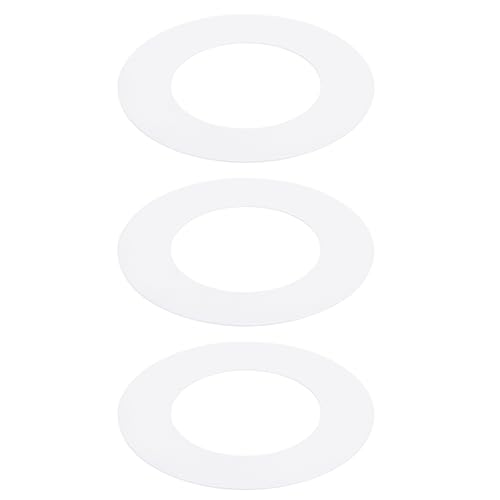 PATIKIL 2.76 ID 4.53 OD Goof Rings for Recessed Light, 3 Pack Matte White Goof Metal Trim Ring Lighting Fixture for Ceiling Wall Recessed Can Downlights