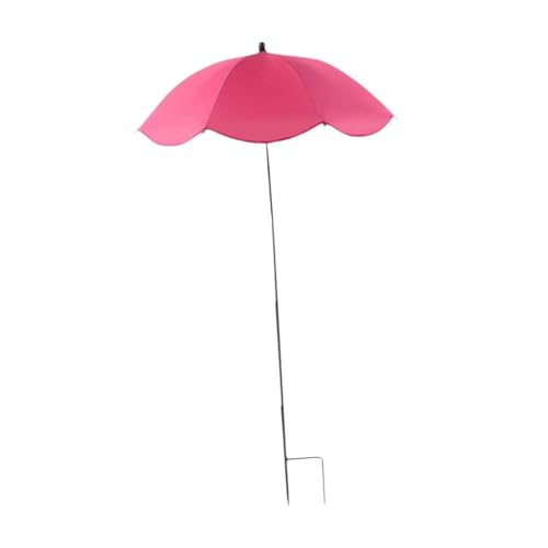 Sharplace Ombrellone da Esterno Regolabile E Universale per Giardini, Aiuole E Vasi, Rosa