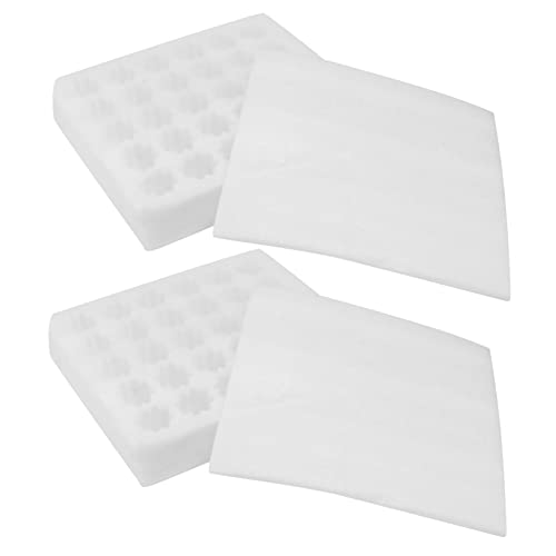 Tofficu Lot De 2 Porte-œufs Ménagers Avec Couvercle, Plateaux D'emballage En Mousse à Perles Pour 30 Œufs, Dimensions 300x255x75 Mm, Conteneur De Rangement Sûr Et Pratique Cuisine Et Réfrigérateur