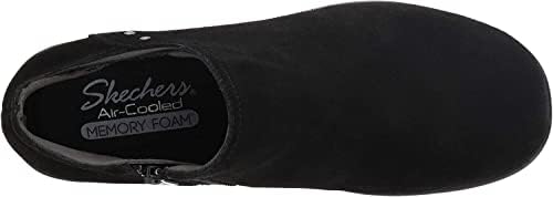 Skechers womens Parallel - Ditto Asymmetrical Collar Suede Bootie Ankle Boot, Black, 10 US | Image 4
