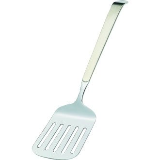 Amefa Polished Stainless Steel Hamburger Turning Tool. Polished Stainless Steel. Perfect for Service at Buffets Partys and Restaurants. Great BBQ Tool. A Great Turner for All Your Meats.