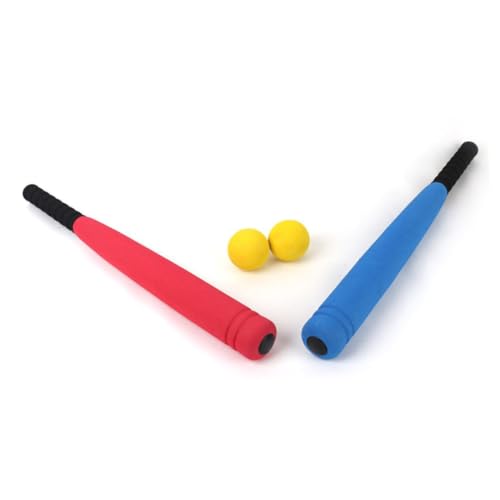 ERINGOGO Baseball Bat with Ball Safe for Outdoor Fun for Sports Play Blue Random Ball Color Lightweight and Easy to Carry