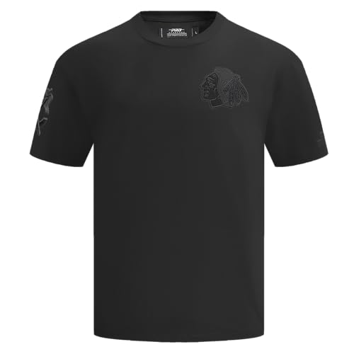 Camiseta NHL de algodón Pro Standard para hombre que no pierde el color negro