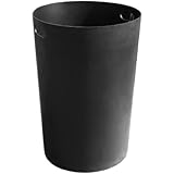Sturdy Essentials WITT Industries 36L Plastic 10-Gallon Rigid Waste Liner, Round, 20' Diameter x 29.5' Height, Black