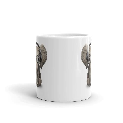 Image of Printed Coffee Funny Elephant Mug | Christmas | New Year - 350ml Capacity