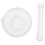 MAGICLULU Glas Mörser und Stößel Satz mit Verdicktem Sockel 60ml Chemisches Labor Zubehör Leicht...
