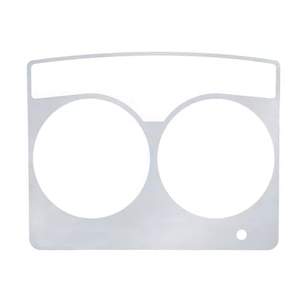 United Pacific 21810 Stainless Speed/Tachometer Dash Panel Trim For 2006+ Kenworth